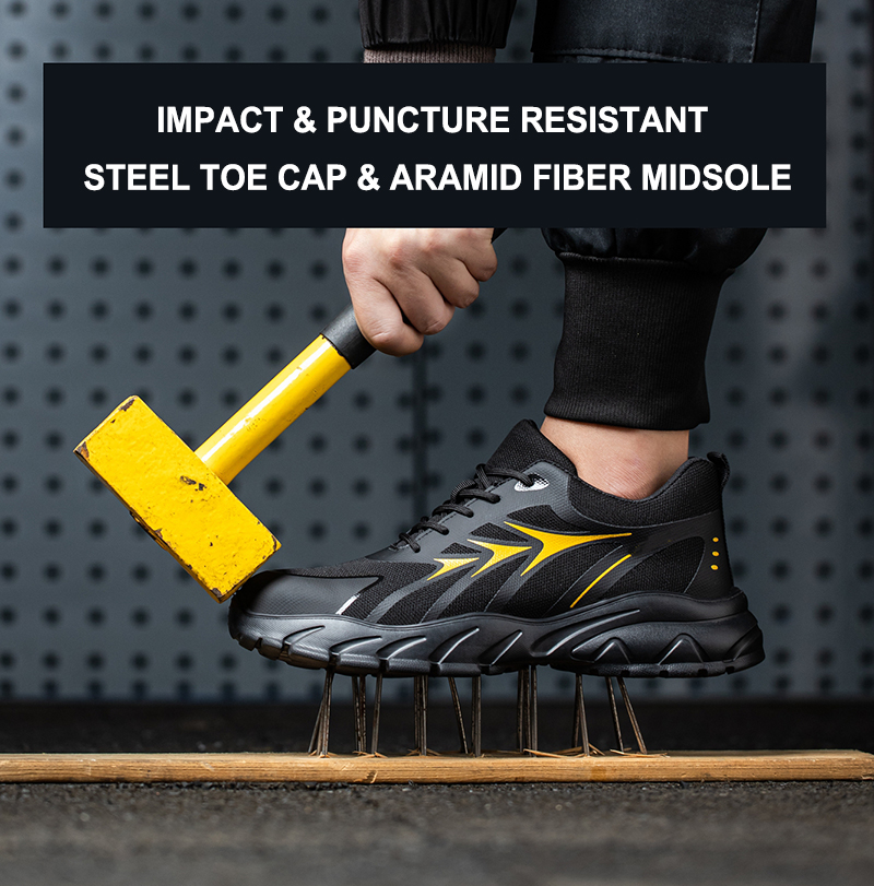 Logistics Anti-smash Sport Safety Shoes with Steel Toe