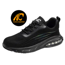 Air Cushioned Steel Toe Sport Safety Shoes for Men Work