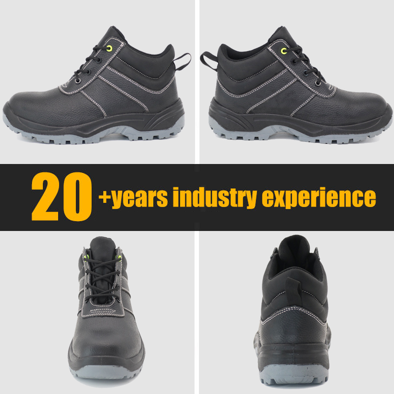 Composite Toe Metal-free Leather Safety Shoes for Men