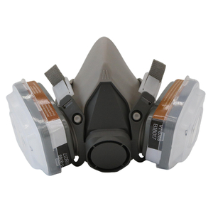 6200 Half Face Respirator Gas Mask with Two Filter Cartridge
