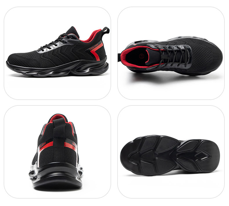 Comfortable Light Weight Sport Safety Shoes with Steel Toe