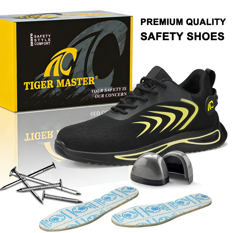 Steel Toe Aramid Mid-sole Fashion Sports Safety Shoes Non-slip