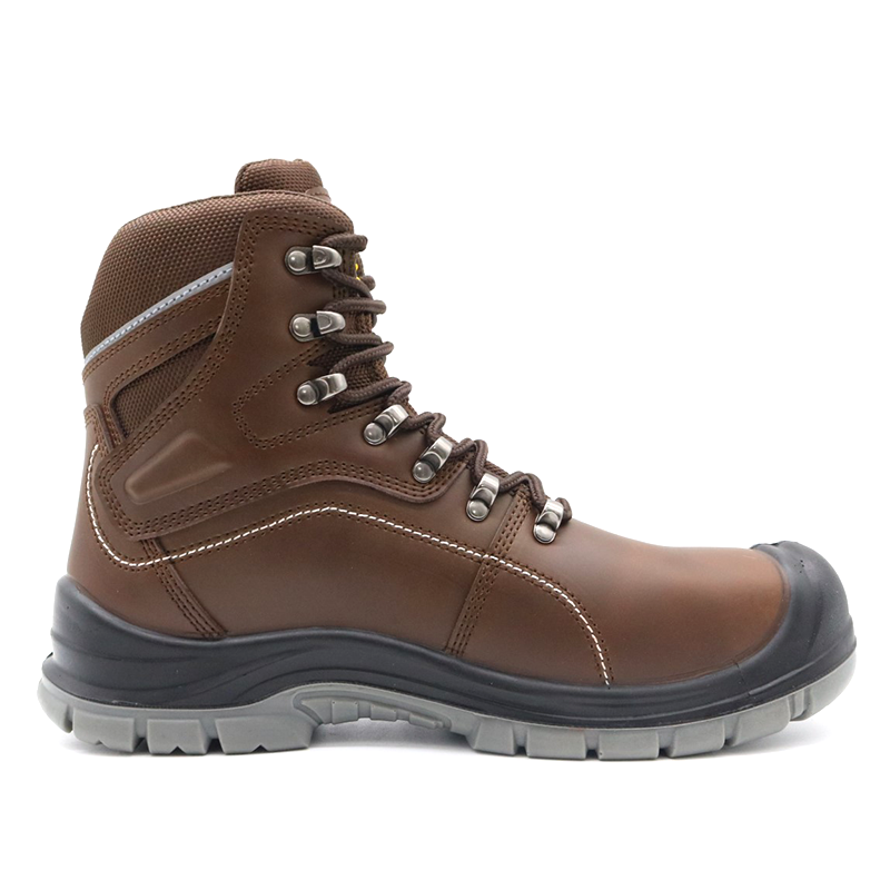 Genuine Leather Steel Toe High Quality Safety Boots for Industrial