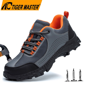 Steel Toe Mining Safety Shoes Rubber Sole for Men