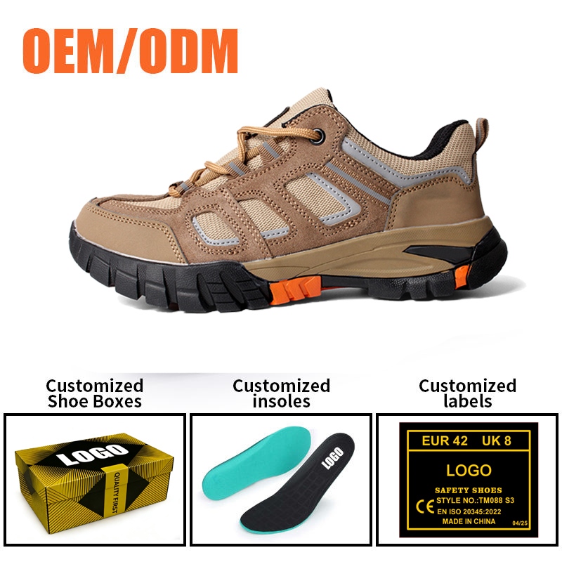 Anti-slip Rubber Sole Steel Toe Labor Safety Shoes