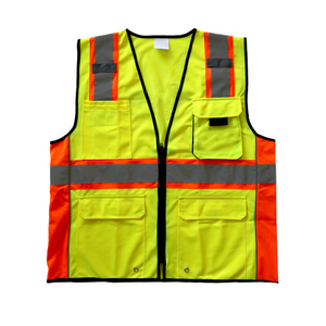 Multiple Pockets Hi-vis Reflective Safety Vest for Workers