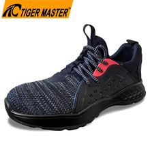Non-slip Stretch Fabric Lining Sport Safety Shoes with Steel Toe