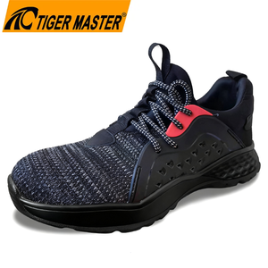 Non-slip Stretch Fabric Lining Sport Safety Shoes with Steel Toe
