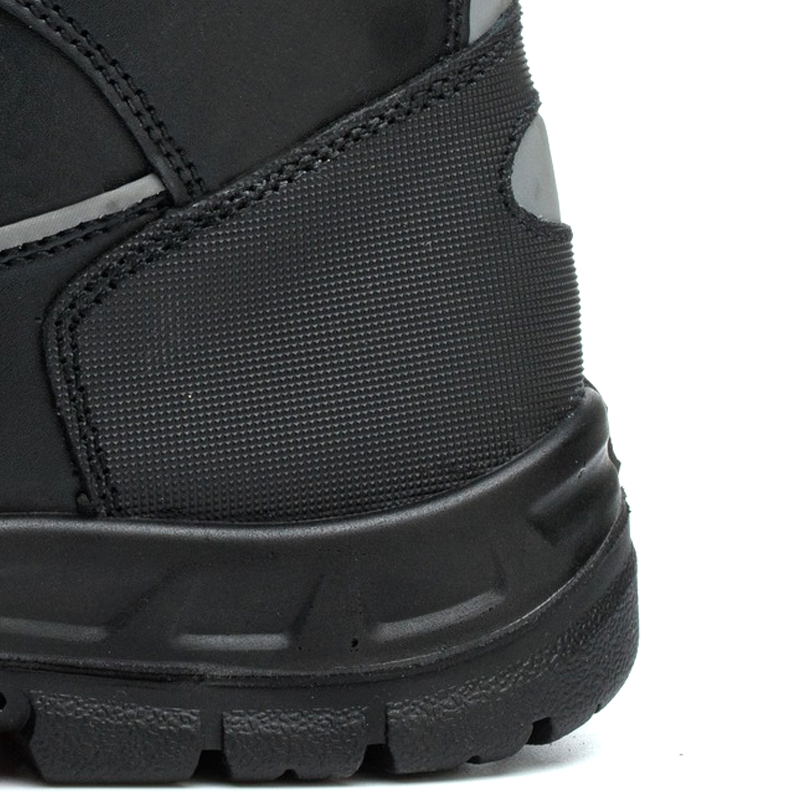Leather Construction Safety Boots PU Rubber Sole