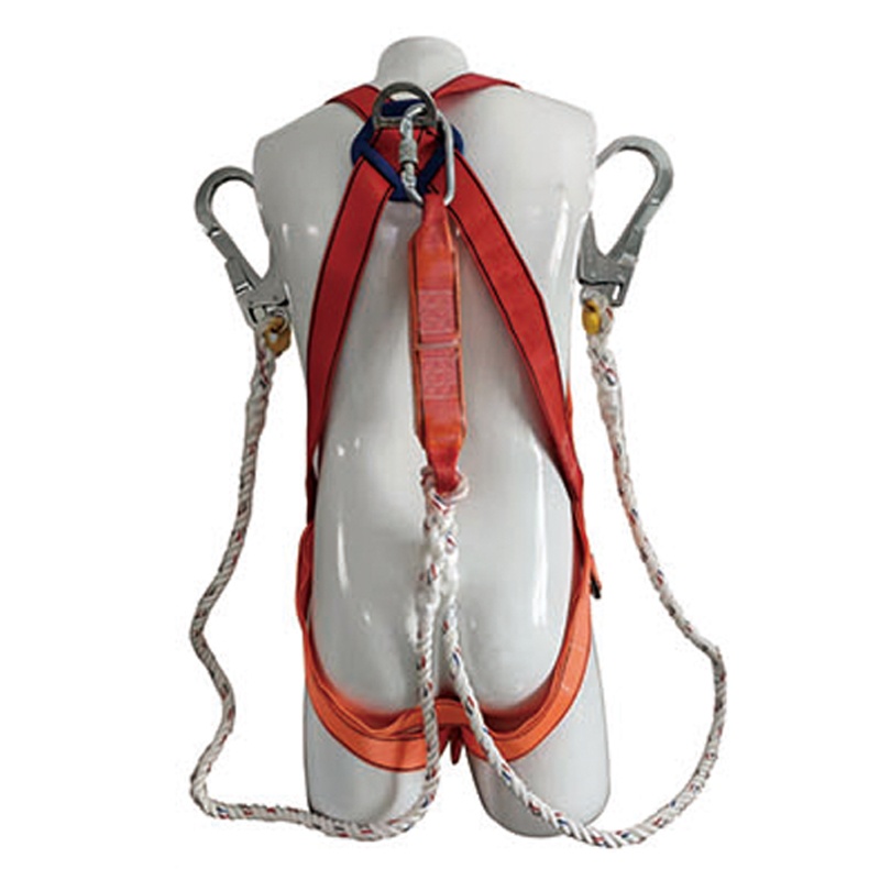 Fall Protection Full Body Safety Harness with Lanyard