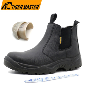Metal-free Composite Toe Leather Construction Safety Boots without Lace