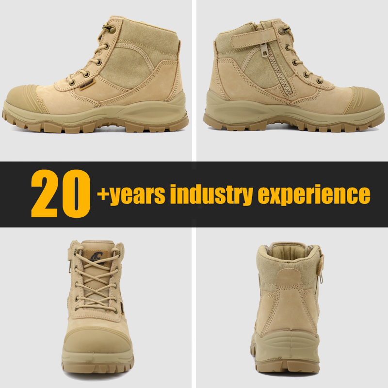 Anti-slip Fiberglass Toe Outdoor Hiking Safety Boots