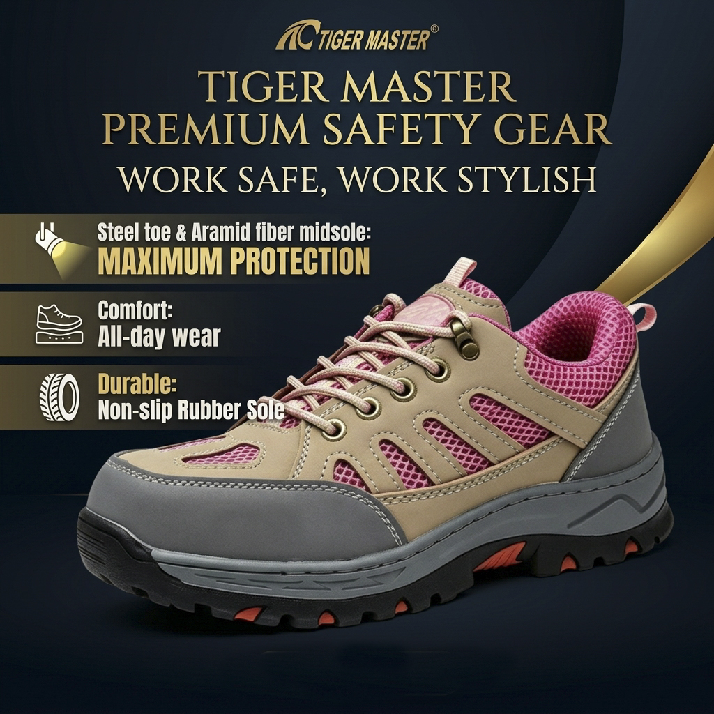 Steel Toe Anti-puncture Women Safety Shoes Sport Design