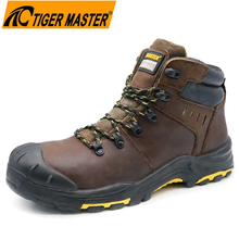 High Quaity Brown Leather Safety Boots for Oil Industry