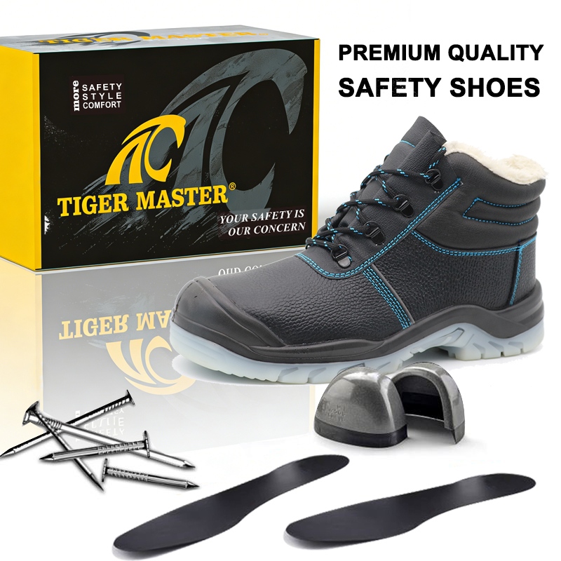 Anti-cold Steel Toe Winter Safety Boots TPU Sole