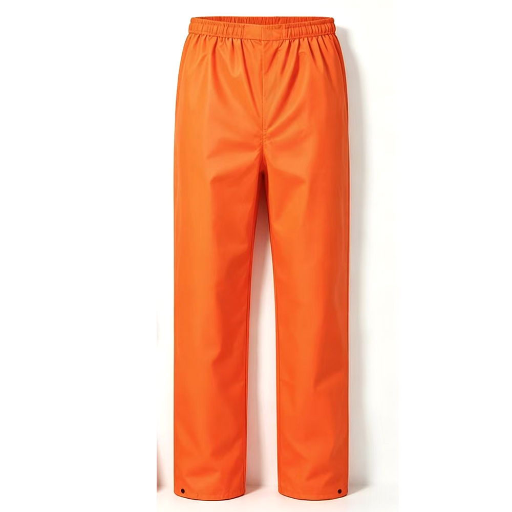 Orange Hooded Hi-vis Reflective Jacket Trousers Rainsuit