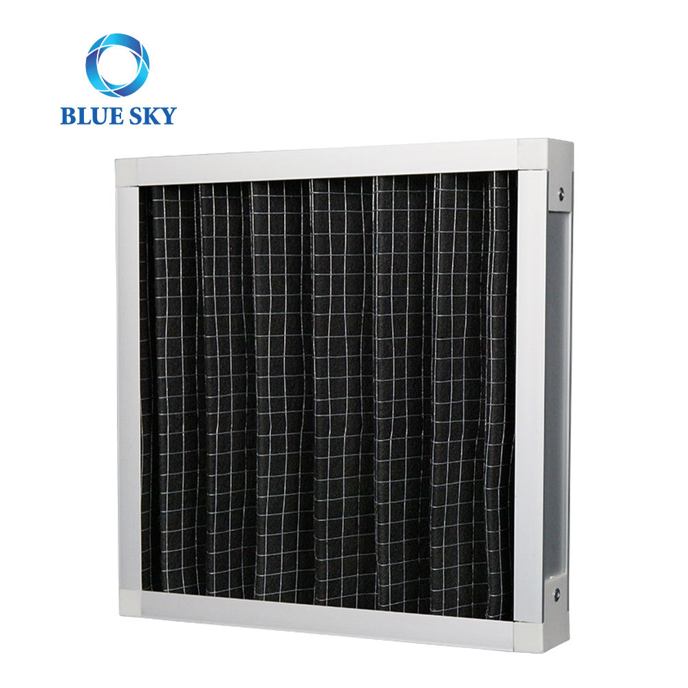 Filtro de aire de aire acondicionado de marco de aluminio de eficiencia primaria G3 G4 para sistema HVAC