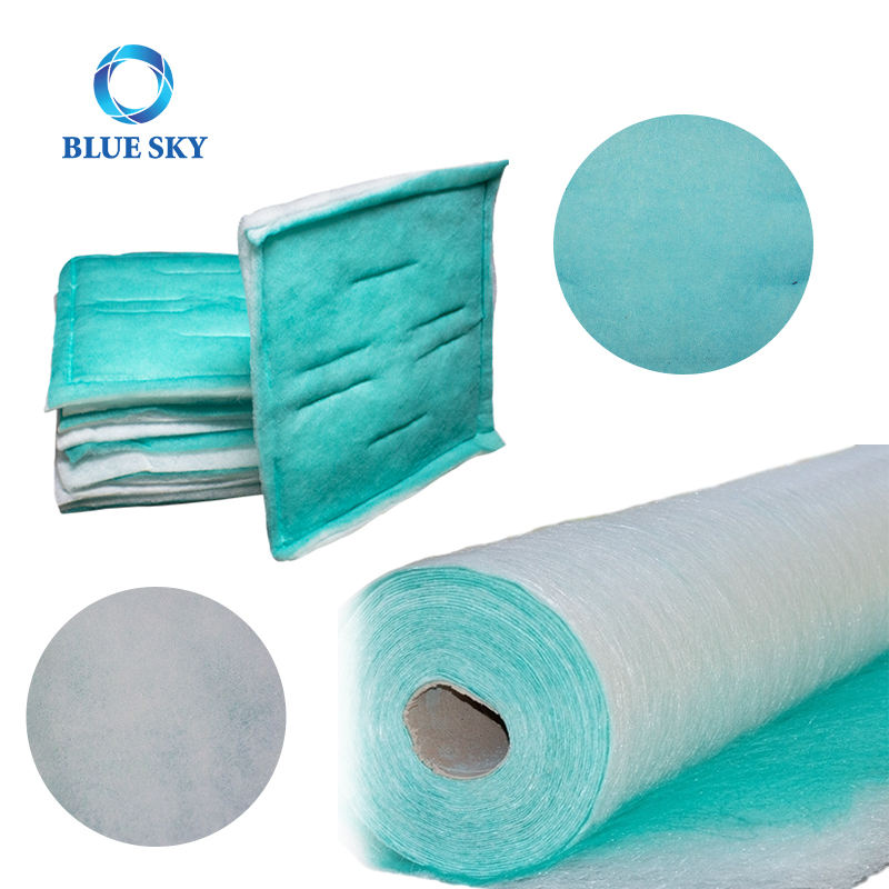 20' x 20' 蓝天线框喷漆室油漆预面板进气空气过滤器粘性进气过滤器