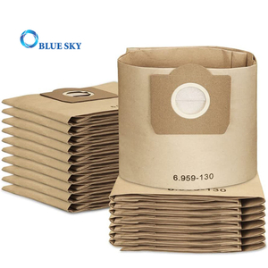 Bolsa de papel de filtro de polvo WD 3 6.959-130.0 Reemplazo para aspiradora Karcher WD3200 WD3 WV3