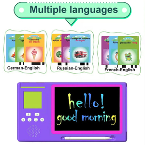 Learning & Education Toys Lcd Drawing Board 2-in-1 LCD Writing Tablet & Flash Card Reader for Toddler Kids Learning with Best Price