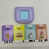 Hot Sale English Talking Flashcards for Kids - 224 Vocabulary 112 Cards Purple, Montessori Learning Toy Quick Delivery