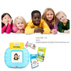 Talking Flash Cards Learning Toys Education Audio Card Reading Learning English Machine with 224 Words for Age 2-6 Years
