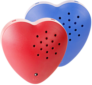 60 Second Heart Shape Voice Recorder Multi-Message Voice Recorder Record Custom Messages for Plush Toy Stuffed Bear Toy Baby