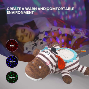 Star Projector Nightlight with White Noise Soothing Sounds Adjustable Settings And Auto-Shutoff for Stuffed Toy