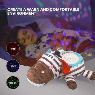 Star Projector Nightlight with White Noise Soothing Sounds Adjustable Settings And Auto-Shutoff for Stuffed Toy