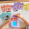 Hot Sale English Talking Flashcards for Kids - 224 Vocabulary 112 Cards Purple, Montessori Learning Toy Quick Delivery