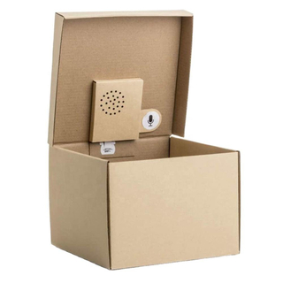 Light Activated Recordable Sound Module Postcard for Packing Gift Box