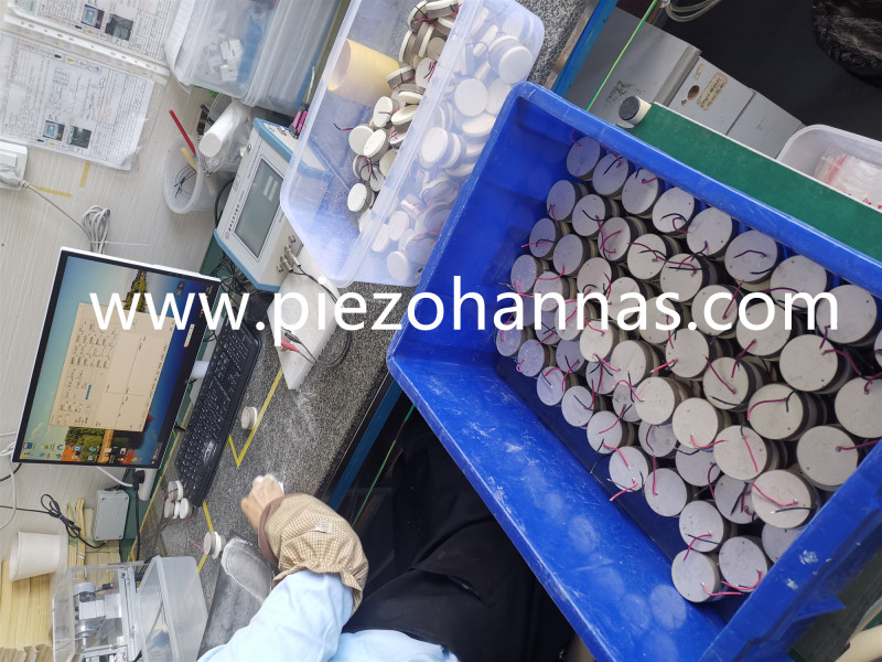 Transductor ultras&oacute;nico piezoel&eacute;ctrico de alojamiento de goma 200kHz para medidor de flujo de gas ultras&oacute;nico