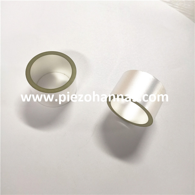 Tubo piezoeléctrico de material piezoeléctrico plateado para camilla de fibra óptica
