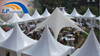 На открытом воздухе роскошный шатер пагоды для фестивальных мероприятий