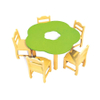 Elementary School Children Study Desk and Chair Set Table Kids and Set Chairs
