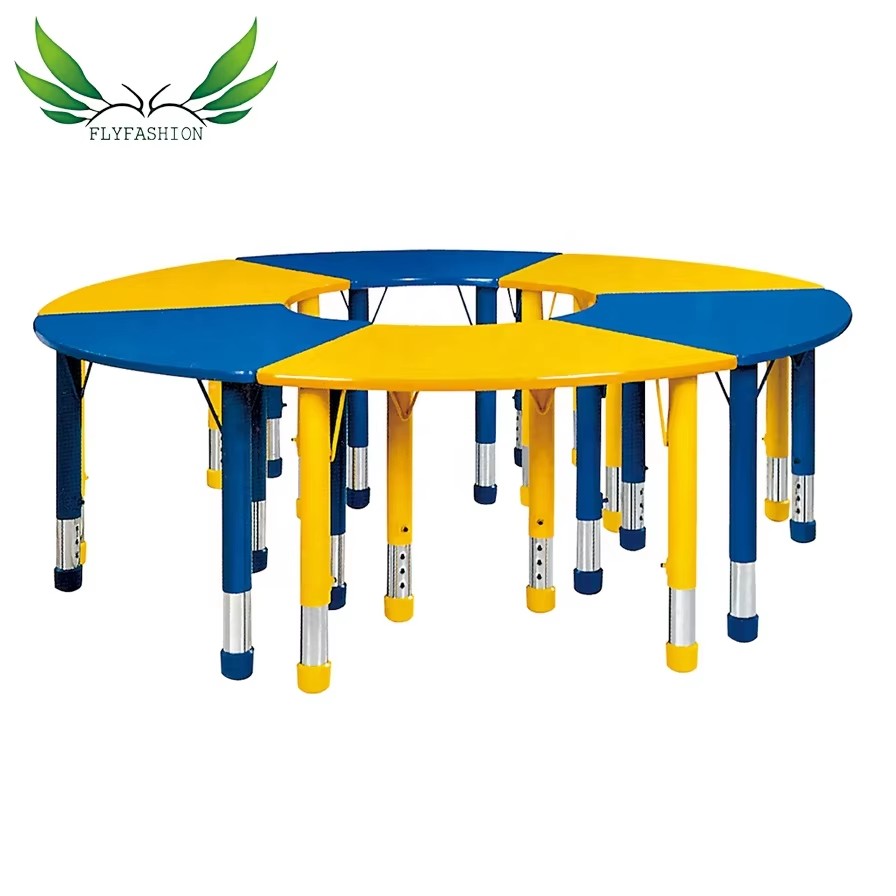 High Quality School Furniture Children's Round Table and Chair School Set Kid Furniture Pre School Furniture