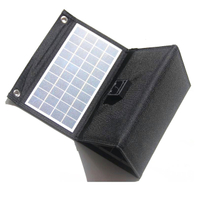 Cargador de panel solar de 20W Panel solar Montaje de panel solar de panel solar de 5V Cargador de bolsa plegable al aire libre