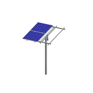 عمود واحد قابلة للتعديل زاوية الأرضية الشمسية PV Plan Bracket