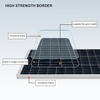 200W لوحة شمسية 18V فردي متعدد الكريستالات توليد الطاقة اللوحة الكهروضوئية