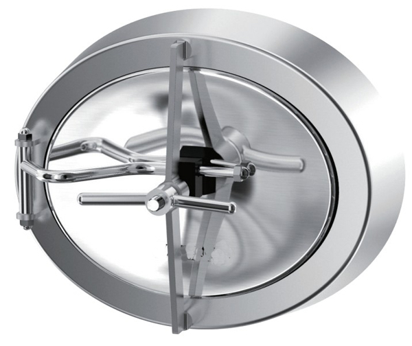 Санитарный эллиптический люк для бака YAC-B из нержавеющей стали