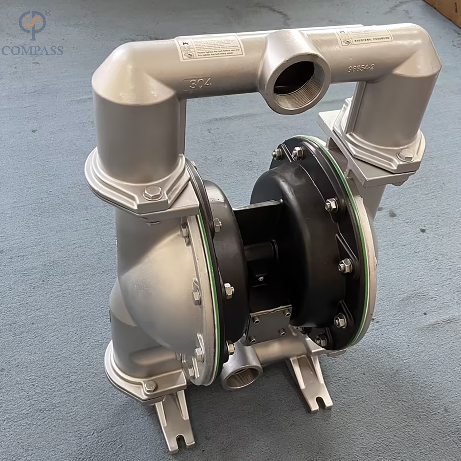 SS304 ПНЕВМАТИЧЕСКИЙ ДВОЙНОЙ МЕМБРАННЫЙ НАСОС