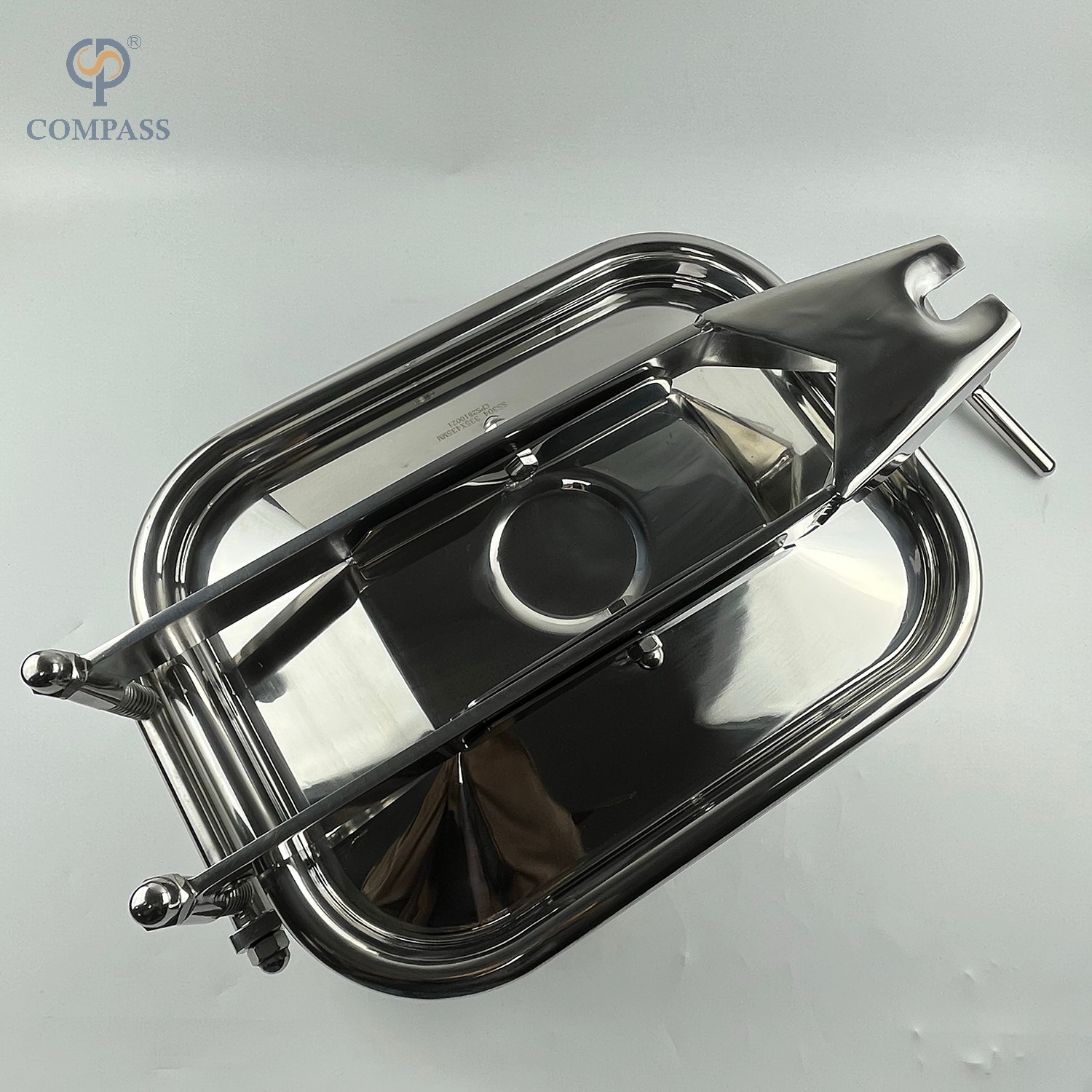 НЕРЖАВЕЮЩАЯ СТАЛЬ SS304 НАРУЖНЫЕ ПРЯМОУГОЛЬНЫЕ ЛЮКИ С ОДНИМ ПЕРЕСЕКАЮЩИМСЯ РУЧКАМИ