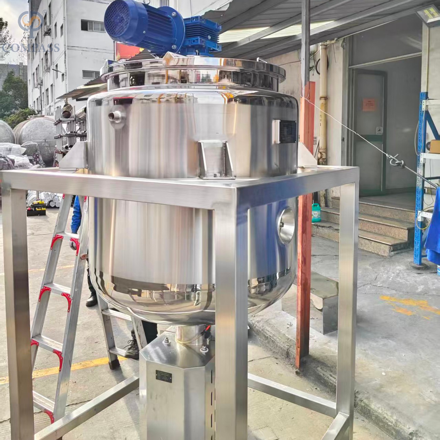 ВНУТРЕННИЕ И ВНЕШНИЕ ЗЕРКАЛА ПОЛИРОВКА SS304 БЕЗ ДАВЛЕНИЯ, 500 Л СМЕСИТЕЛЬНЫЙ БАК С ПАРОВОЙ рубашкой, С ИЗОЛЯЦИОННЫМ СЛОЕМ