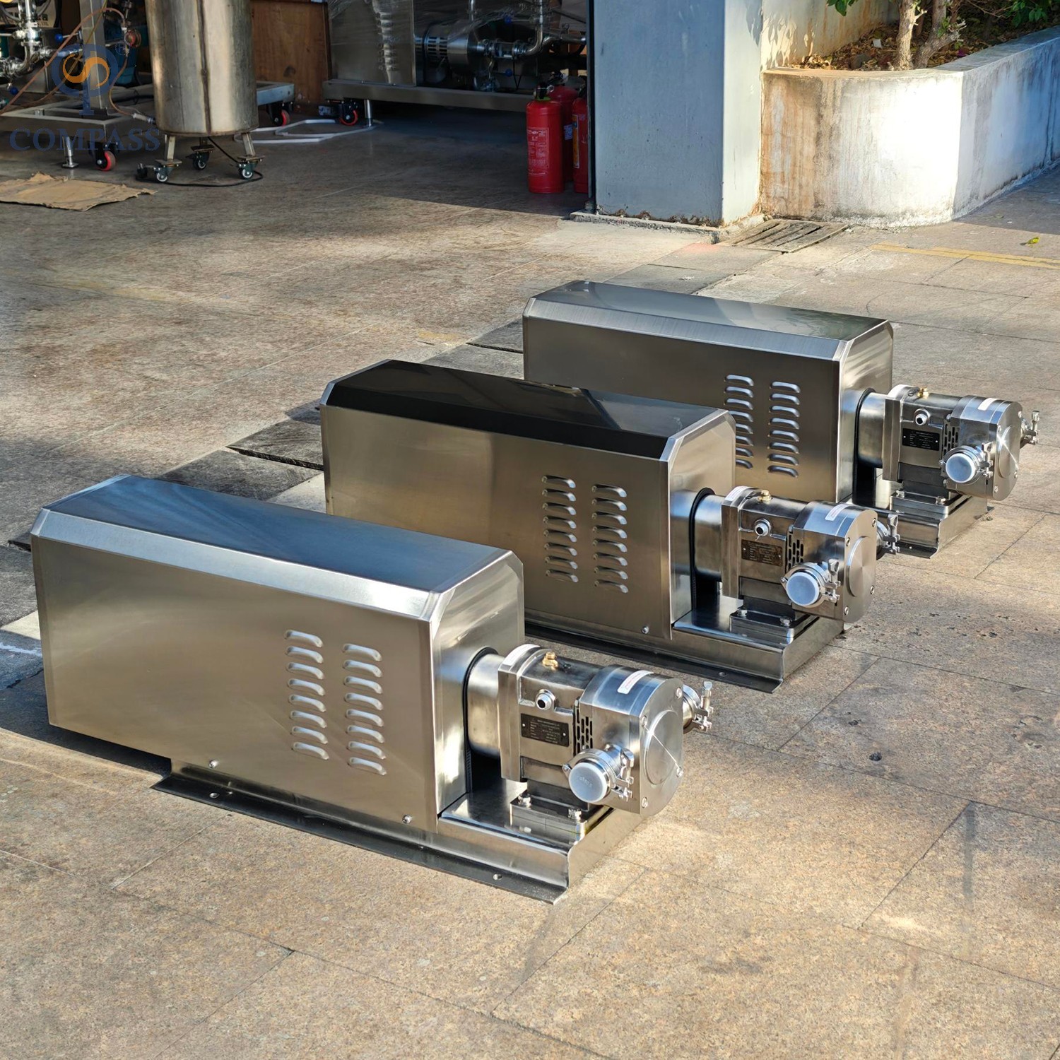 Санитарный кулачковый насос SS316L с двигателем с фиксированным передаточным числом 