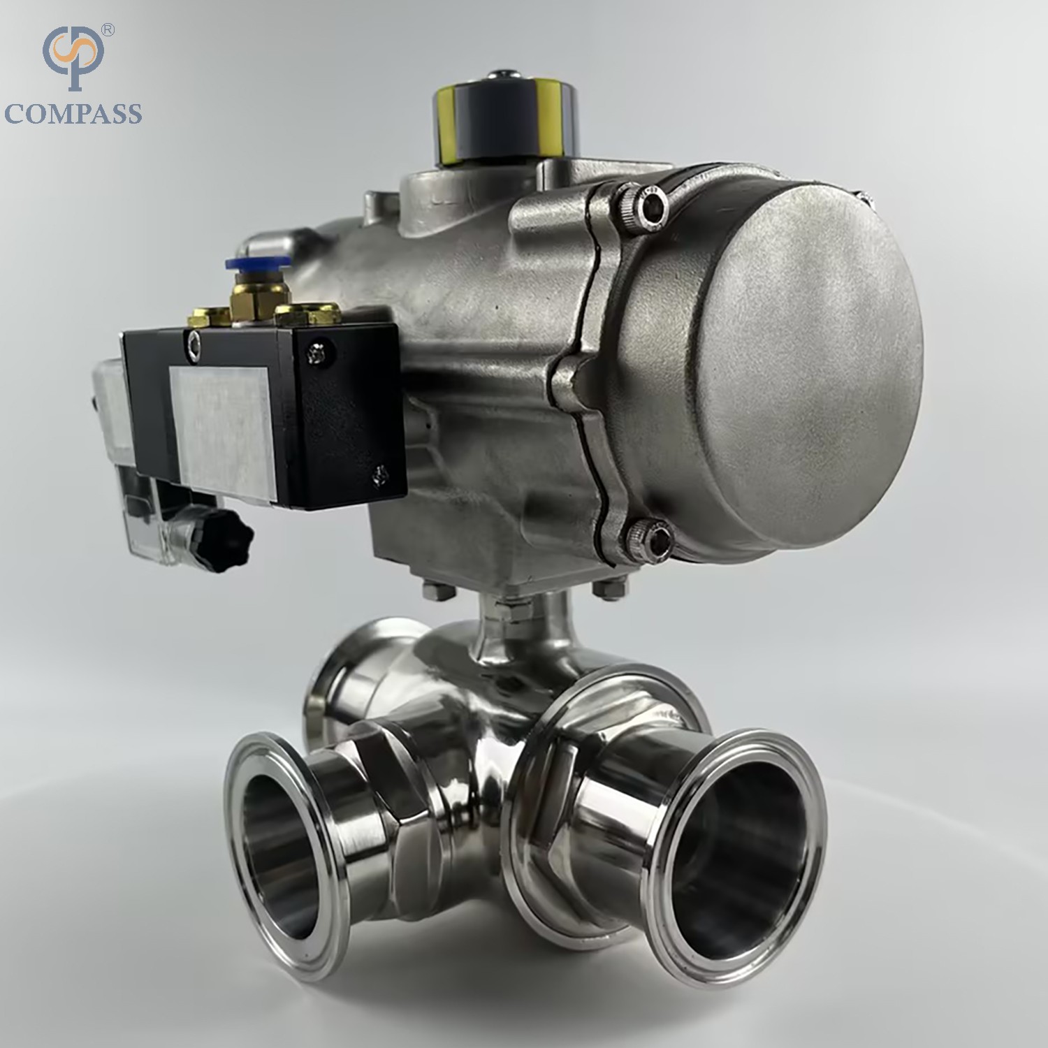 ПРИВОД ИЗ НЕРЖАВЕЮЩЕЙ СТАЛИ 2 дюйма - 50,8 ММ ШАРОВОЙ КРАН С ЗАЖИМОМ T ТИПА