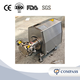 SS304 3 кВт, 380 В, 3 фазы, 50 Гц, санитарный класс, высокое качество, 1750 об/мин, трехзажимные гибкие крыльчатые насосы с одним механическим уплотнением