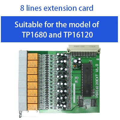 Excelltel PABX 8 lines extension card for TP1680 and TP16120