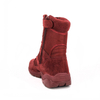 Botas safari hombre cremallera rojo 7264