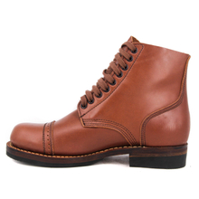 حذاء نسائي من الجلد باللون الأحمر والبني بالكامل في المملكة المتحدة 6106