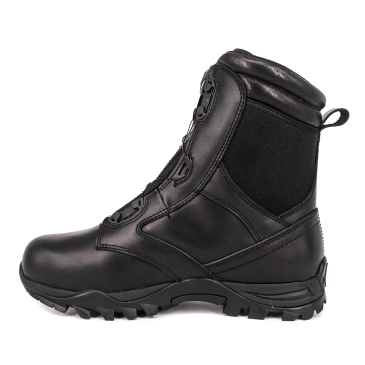 Botas tácticas militares con sistema BOA de uniforme negro para hombre 4288